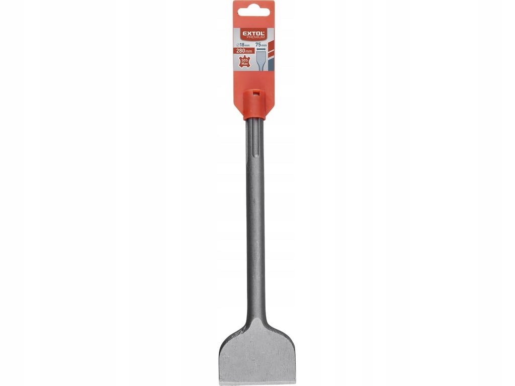 Dłuto płaskie przecinak SDS-MAX 75/280 mm do betonu płytek EXTOL PREMIUM